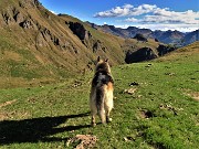 19 Dori alla selletta tra Monte Foppa e Il Collino (a dx) osserva la nostra meta, il Mincucco, cima e torrione con croce